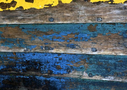 Fence weathered and paint wood background 