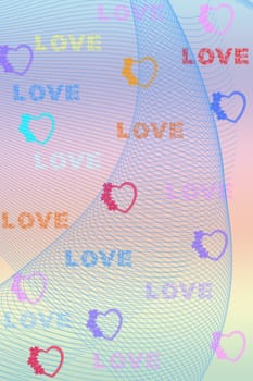 Colorful and lovely packing paper background 