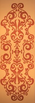 Texture of classic floral fabric background 