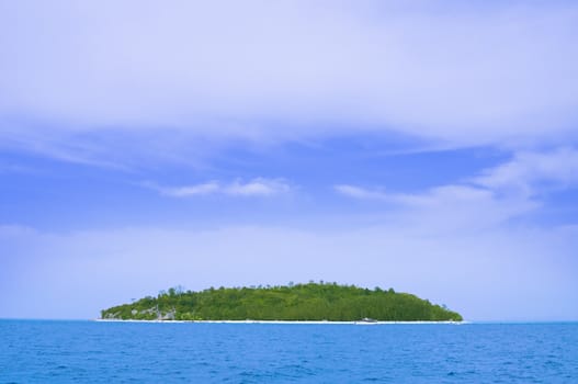 Beautiful tropical green island on Andaman Sea in Thailand