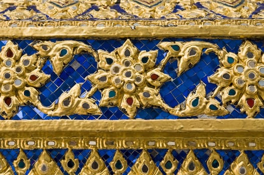 Ornamental detail on Grand Palace, Bangkok, Thailand