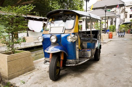 Three whell taxi tuk-tuk in Bangkok, Thailand