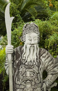 Staue of guardian in Grand Palace, Bangkok, Thailand