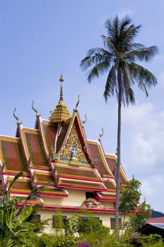 Buddhist temple ko Samui, Thailand