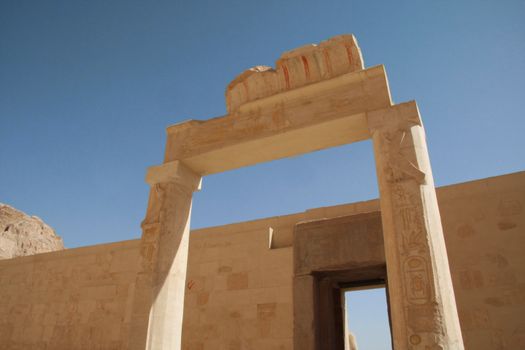 Temple of Hatshepsut Luxor, Egypt, entrance to the inner tomb