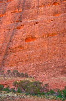 the rock of Kata Tjuta, australian red center