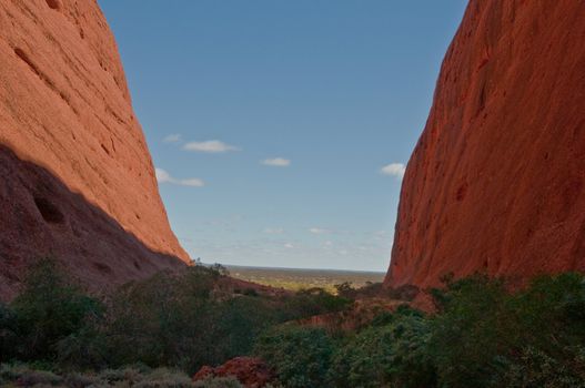 view of Kata Tjuta, australian red center