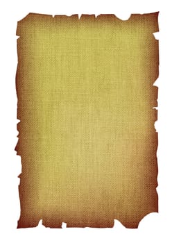 Image of the old parchment with ragged charred edges