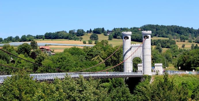 Bridge Charles-Albert, usually called bridge of the Caille, Haute-Savoie, France