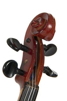 Deka violin isolated on a white background