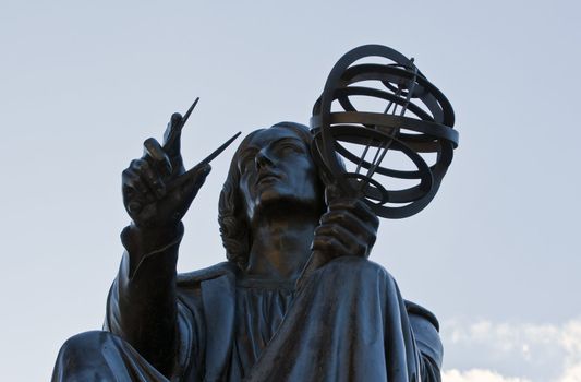 Statue of Nicolaus Copernicus in Warsaw, Poland.