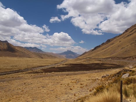 Sacred valley in high mountain, Peru