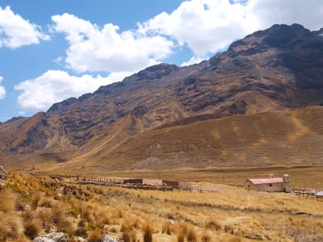 Sacred valley in high mountain, Peru