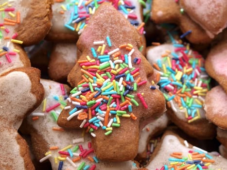 homemade gingerbreads baked during Christmas