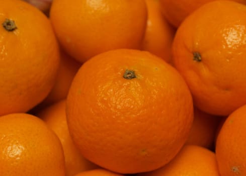close up of ripe mandarins