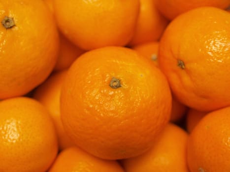 close up of ripe mandarins