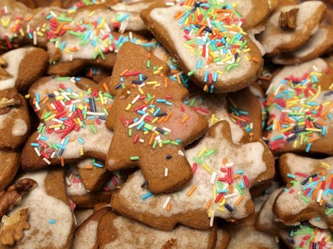 homemade gingerbreads baked during Christmas