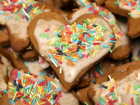 homemade gingerbreads baked during Christmas