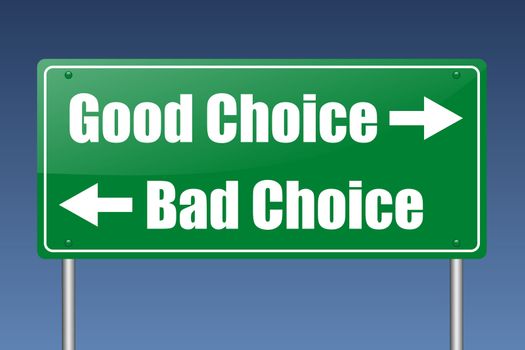 good choice - bad choice