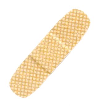 Single Band Aid isolated on White