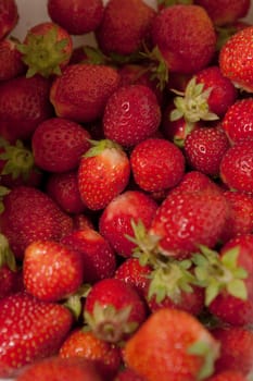 Bunch of fresh, red Strawberries