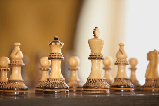 Figures on a Chess Board as a Close-Up