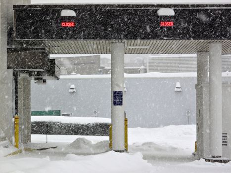 Bank Drive-Throughs closed due to blizzard