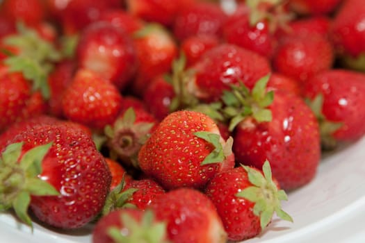 Bunch of fresh, red Strawberries