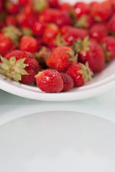 Bunch of fresh, red Strawberries