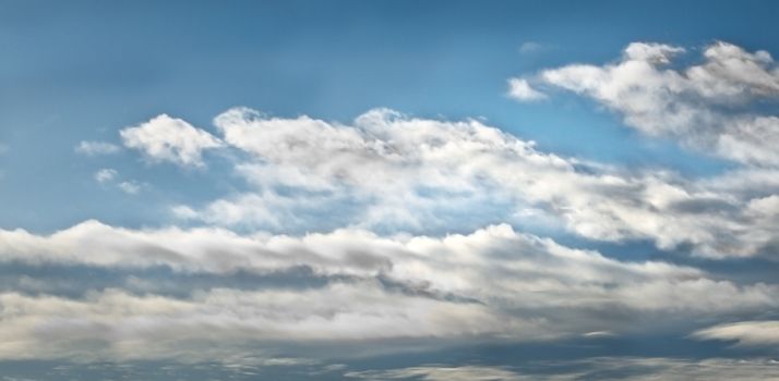 cloudy sky with summer storm clouds approaching