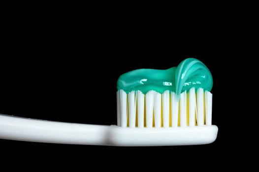 Toothbrush, black background