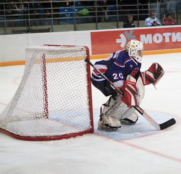 The moment of game of the championship of Russia