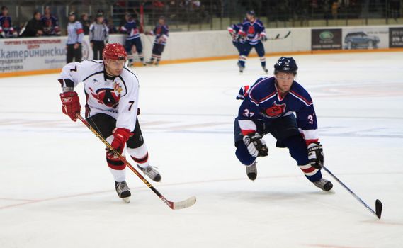 The moment of game of the championship of Russia