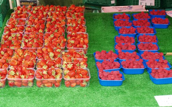 berries on market