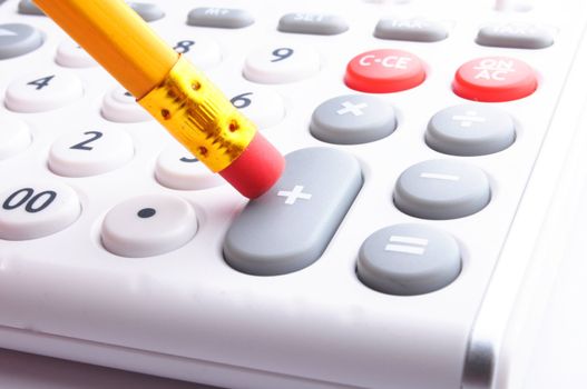 calculator showing business still life or financial accounting concept