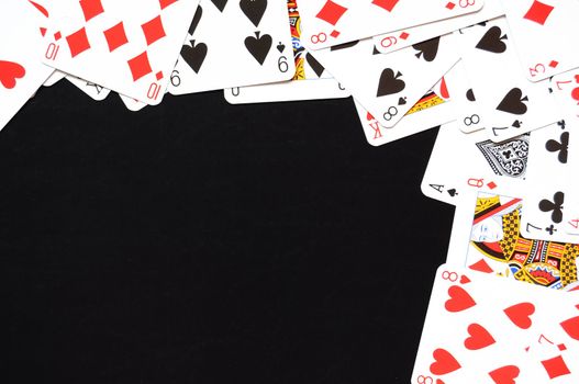 card game frame with copyspace for your text message