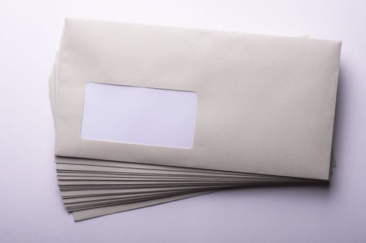 envelope and blank or empty copyspace for your text message