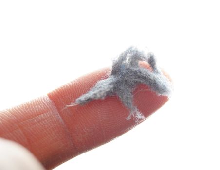 dirt dirty or dust concept with finger showing home cleaning