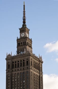 Palace of Culture and Science, tallest building in Warsaw, Poland.