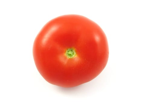 red tomato isolated in studio