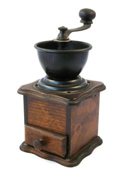 wooden coffee grinder