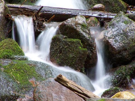 mountain waterfall