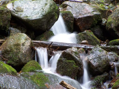 mountain waterfall