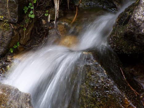 mountain waterfall