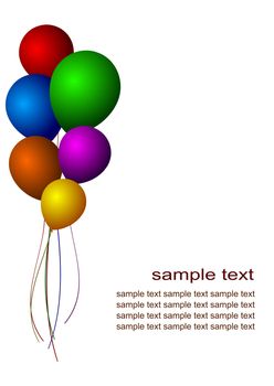 colorful abstract background with balloons
