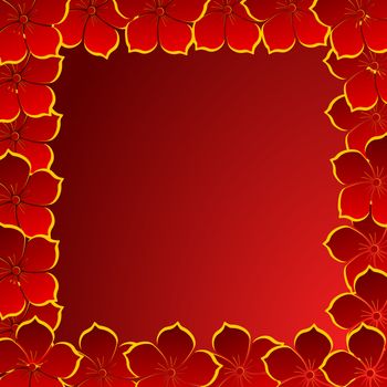 valentines background with hearts