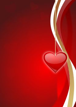 valentines background with heart