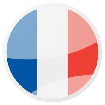french round aqua button