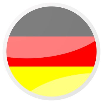 german round aqua button