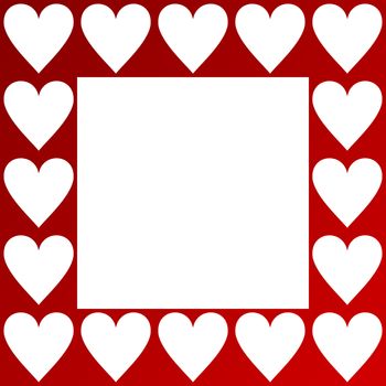 valentines background with hearts